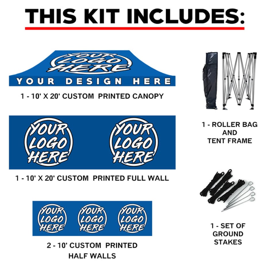 10' x 20' Custom Canopy Tent Bundle #2