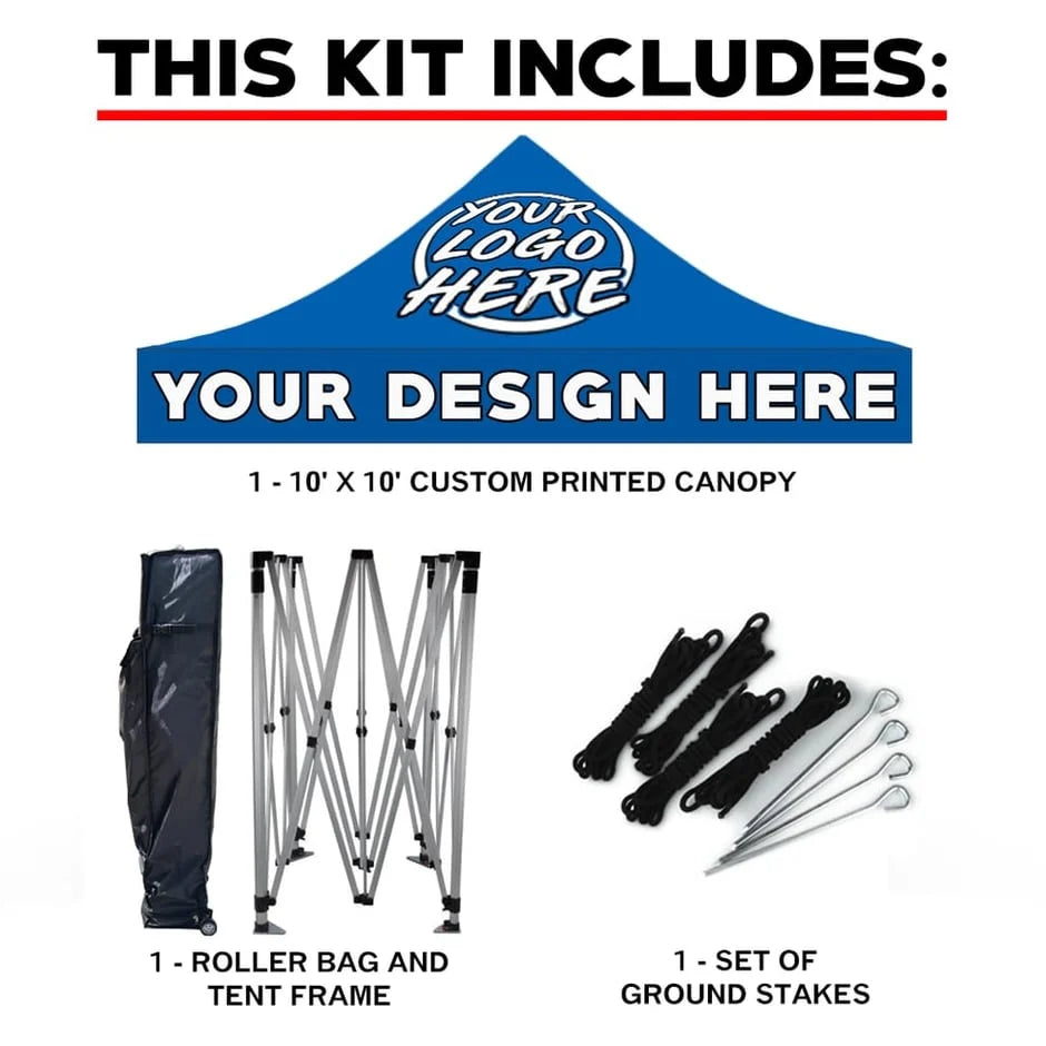 10' x 10' Standard Custom Canopy Tent