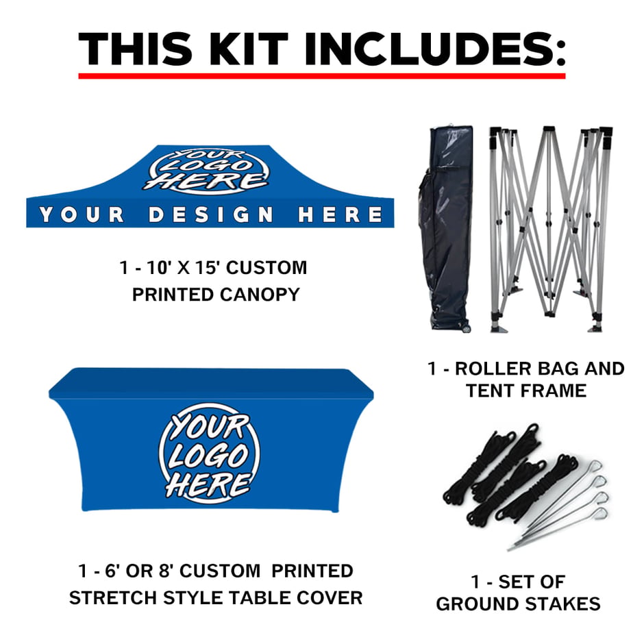 10' x 15' Custom Canopy Tent Bundle #4