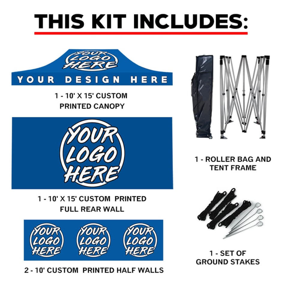 10' x 15' Custom Canopy Tent Bundle #2