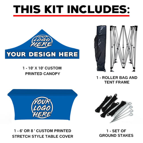 10' x 10' Custom Canopy Tent Bundle #4