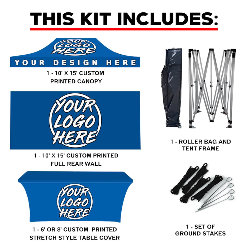10' x 15' Custom Canopy Tent Bundle #7